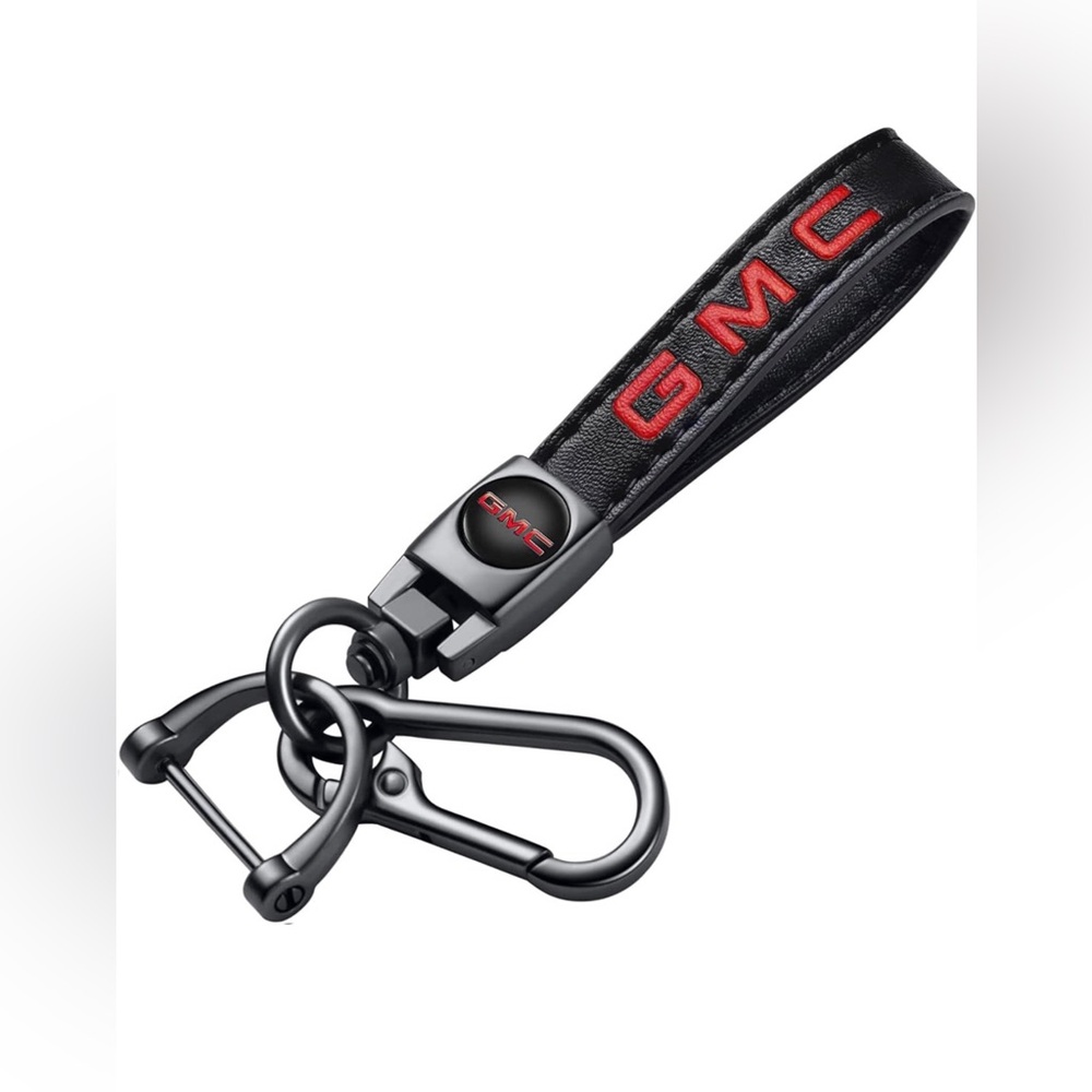 GMC key fob Keychain in leather NWT